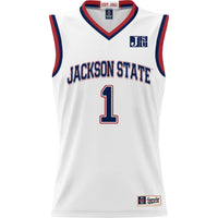 #1 Jackson State Tigers GameDay Greats Lightweight Basketball Jersey - White