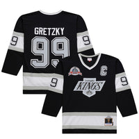 Los Angeles Kings Wayne Gretzky Mitchell & Ness Black Big & Tall 1992/93 Blue Line 2.0 Jersey