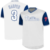 Philadelphia Phillies Bryce Harper Profile White Big & Tall Name & Number Jersey
