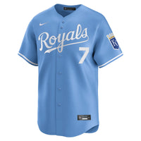 Kansas City Royals Bobby Witt Jr. Nike Light Blue Alternate Limited Player Jersey
