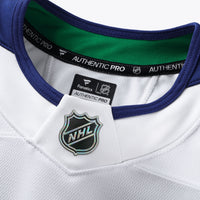 Vancouver Canucks Fanatics White Away Authentic Pro Jersey
