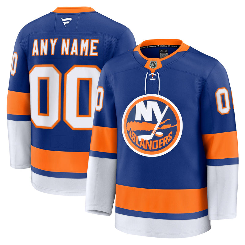New York Islanders Fanatics Royal Home Premium Custom Jersey
