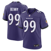 Baltimore Ravens Rayshaun Benny Nike Purple Team Game Jersey