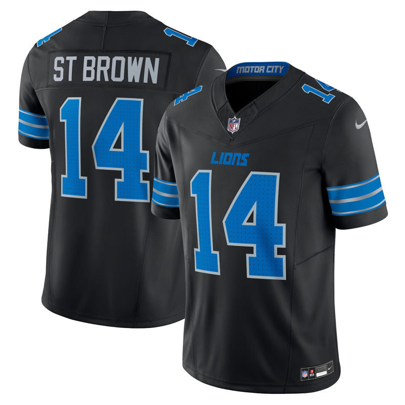 Detroit Lions Amon-Ra St. Brown Nike Black 2nd Alternate Vapor F.U.S.E. Limited Jersey