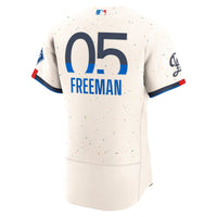 Los Angeles Dodgers Freddie Freeman Nike Cream City Connect Authentic Sponsor Patch Jersey