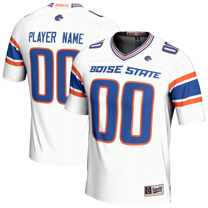 Boise State Broncos GameDay Greats NIL Pick-A-Player Lightweight Collegiate Football Fashion Jersey - White