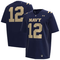 #12 Navy Midshipmen Under Armour Replica Football Jersey - Navy