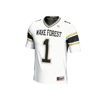#1 Wake Forest Demon Deacons GameDay Greats Lightweight Football Fashion Jersey - White