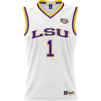 #1 LSU Tigers GameDay Greats Lightweight Basketball Jersey - White