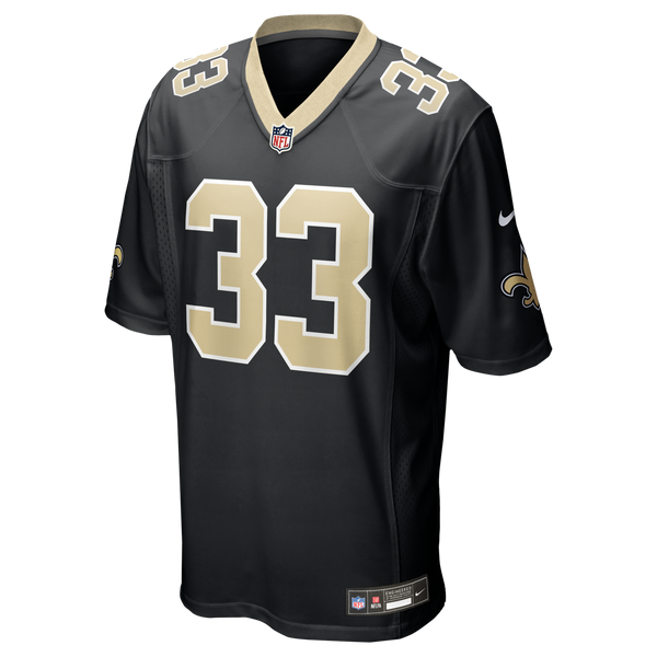 New Orleans Saints Jonas Sanker Nike Black Team Game Jersey