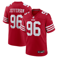 San Francisco 49ers Jordan Jefferson Nike Scarlet Team Game Jersey