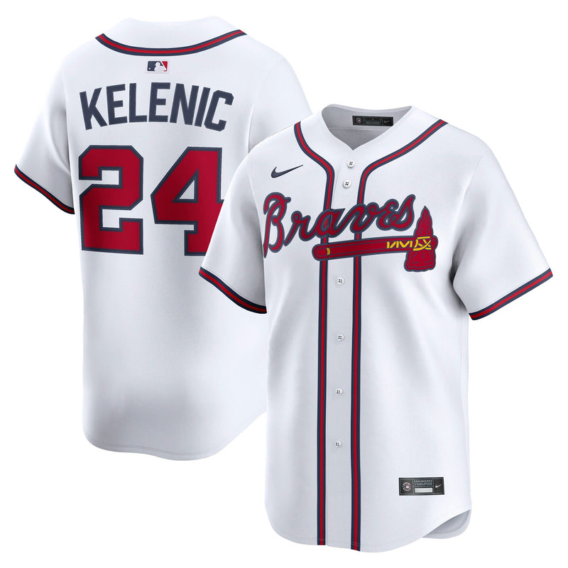 Atlanta Braves Jarred Kelenic Nike White Home Limited Player Jersey