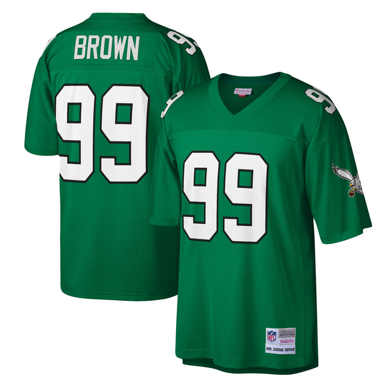 Philadelphia Eagles Jerome Brown Mitchell & Ness Kelly Green Legacy Replica Jersey