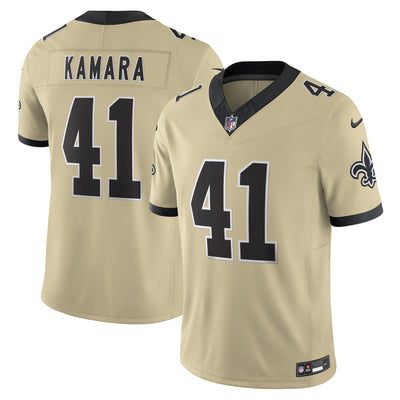 New Orleans Saints Alvin Kamara Nike Gold Alternate Gameday Golds Alternate Vapor F.U.S.E. Limited Jersey