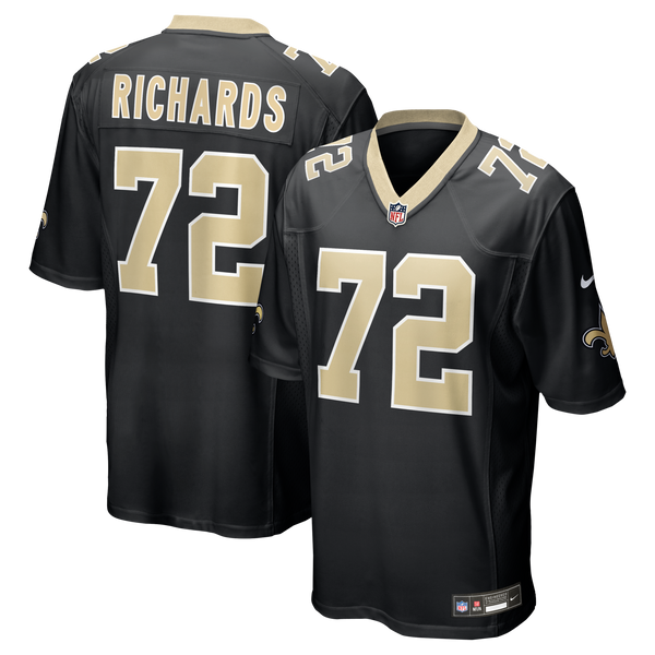 New Orleans Saints Asim Richards Nike Black Team Game Jersey