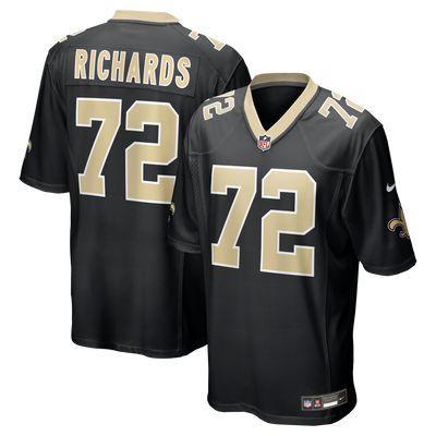 New Orleans Saints Asim Richards Nike Black Team Game Jersey