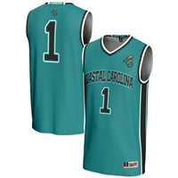 #1 Coastal Carolina Chanticleers GameDay Greats Lightweight Basketball Jersey - Light Blue