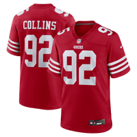 San Francisco 49ers Alfred Collins Nike Scarlet Team Game Jersey