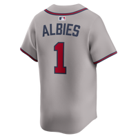 Atlanta Braves Ozzie Albies Nike Gray Road Limited Player Jersey