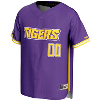 LSU Tigers GameDay Greats NIL Pick-A-Player Lightweight Baseball Jersey - Purple
