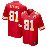 Kansas City Chiefs Nikko Remigio Nike Red Team Game Jersey