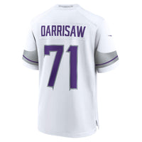 Minnesota Vikings Christian Darrisaw Nike White Alternate Game Jersey