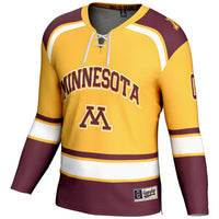 Minnesota Golden Gophers GameDay Greats NIL Pick-A-Player Hockey Jersey - Gold