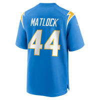 Los Angeles Chargers Scott Matlock Nike Powder Blue Team Game Jersey