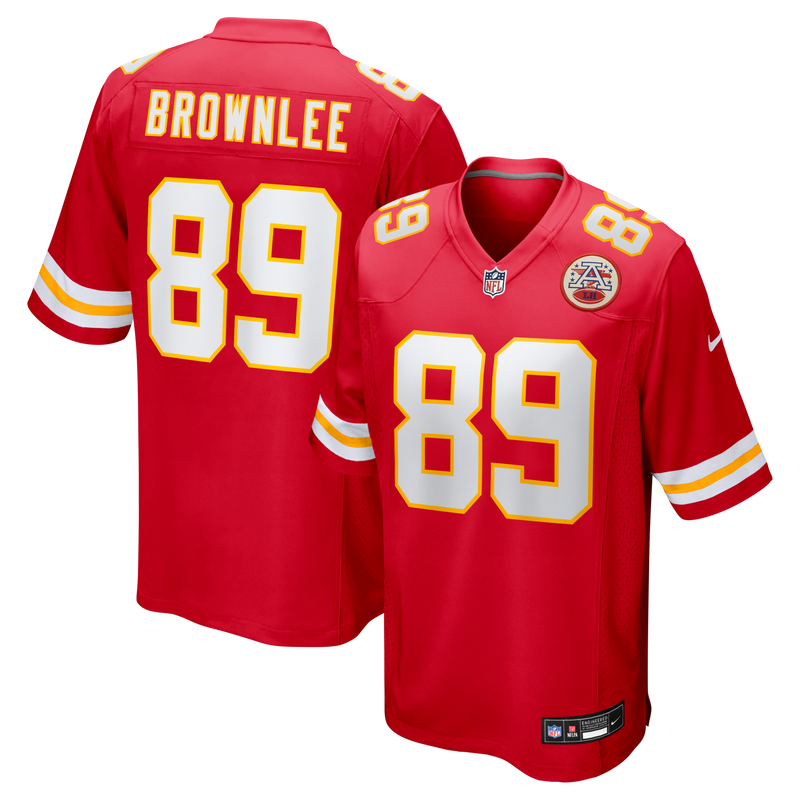 Kansas City Chiefs Jason Brownlee Nike Red Team Game Jersey