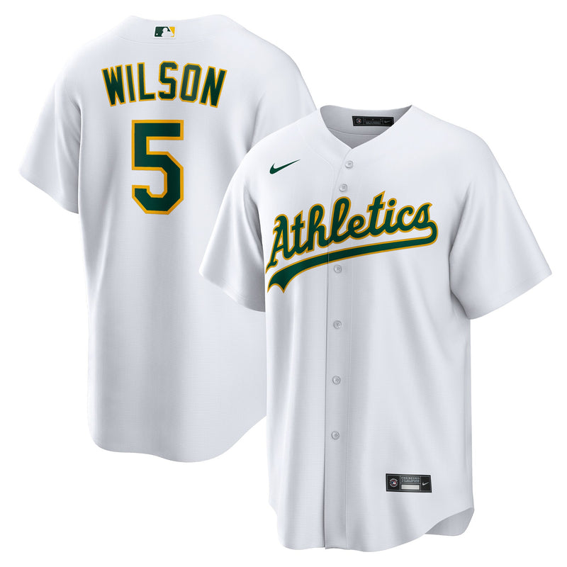 Athletics Jacob Wilson Nike White Home Replica Jersey