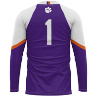 #1 Clemson Tigers GameDay Greats Lightweight Volleyball Jersey - Purple