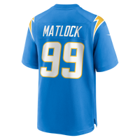 Los Angeles Chargers Scott Matlock Nike Powder Blue Team Game Jersey