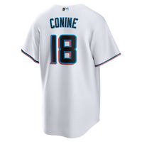 Miami Marlins Griffin Conine Nike White Home Replica Jersey