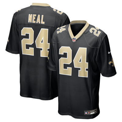 New Orleans Saints Devin Neal Nike Black Team Game Jersey