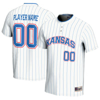 Kansas Jayhawks GameDay Greats NIL Pick-A-Player Lightweight Softball Jersey - White