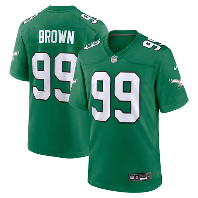 Philadelphia Eagles Jerome Brown Nike Kelly Green Retired Player Alternate Game Jersey