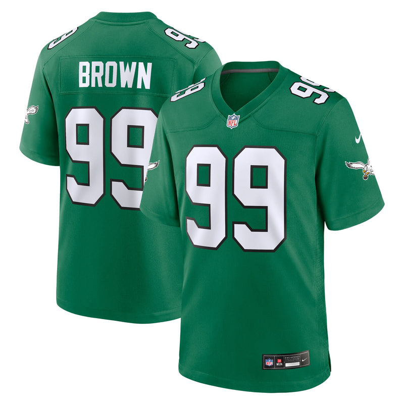 Philadelphia Eagles Jerome Brown Nike Kelly Green Retired Player Alternate Game Jersey