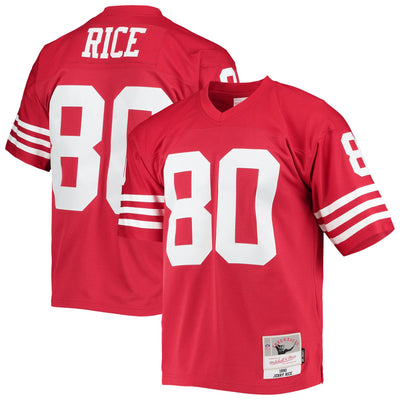 San Francisco 49ers Jerry Rice Mitchell & Ness Scarlet Legacy Replica Jersey