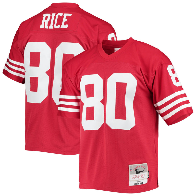 San Francisco 49ers Jerry Rice Mitchell & Ness Scarlet Legacy Replica Jersey