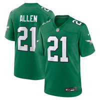 Philadelphia Eagles Eric Allen Nike Kelly Green Retired Player Alternate Game Jersey