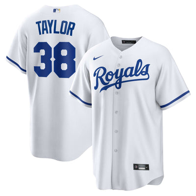 Kansas City Royals Josh Taylor Nike White Home Replica Player Jersey