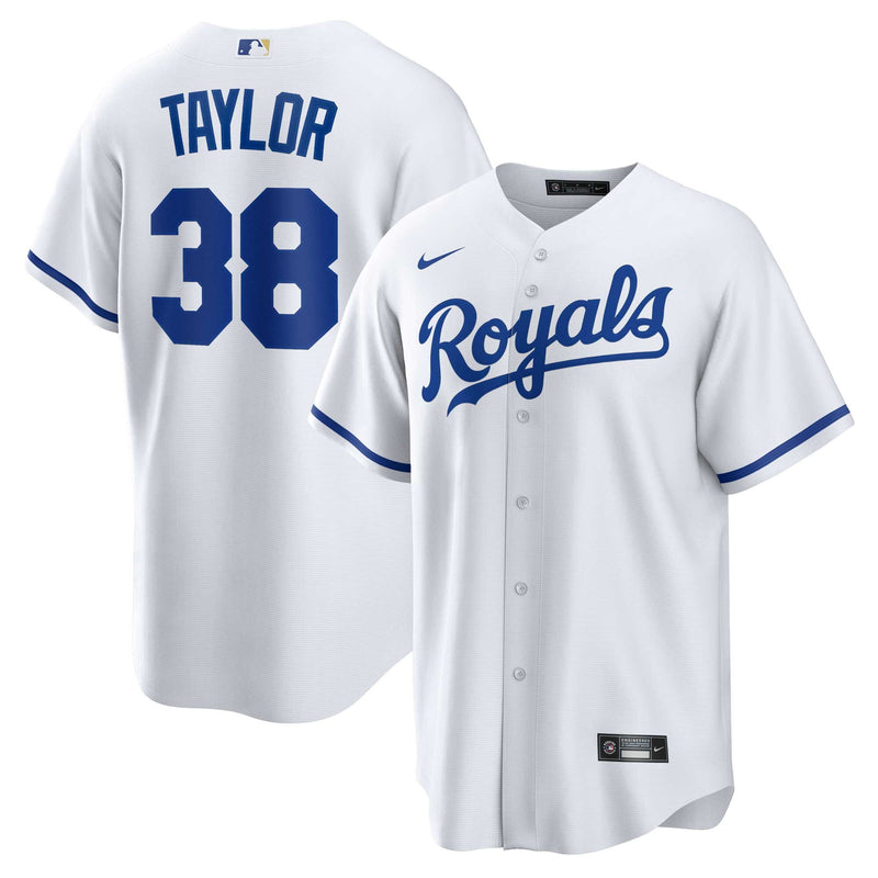 Kansas City Royals Josh Taylor Nike White Home Replica Player Jersey