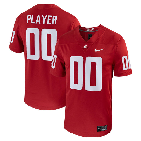 Washington State Cougars Nike Pick-A-Player NIL Replica Football Jersey - Crimson