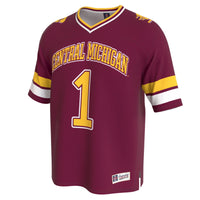 Central Michigan Chippewas GameDay Greats Lightweight Collegiate Football Fashion Jersey - Maroon