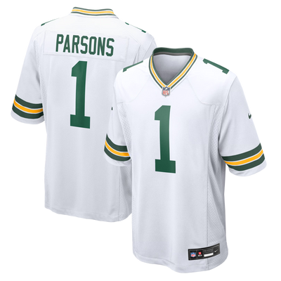 Green Bay Packers Micah Parsons Nike White Game Player Jersey