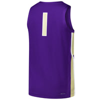 #1 James Madison Dukes Nike Replica Basketball Jersey - Purple