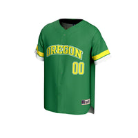 Oregon Ducks GameDay Greats NIL Pick-A-Player Lightweight Collegiate Baseball Fashion Jersey - Green