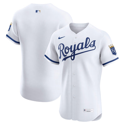 Kansas City Royals Nike White Home Elite Jersey
