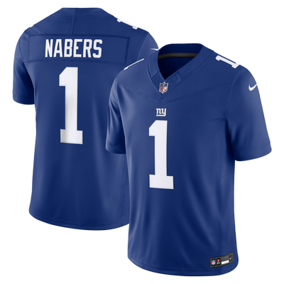 New York Giants Malik Nabers Nike Royal Team Vapor F.U.S.E. Stitched Limited Jersey