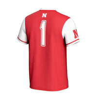 Nebraska Huskers GameDay Greats Lightweight Collegiate Softball Fashion Jersey - Scarlet
